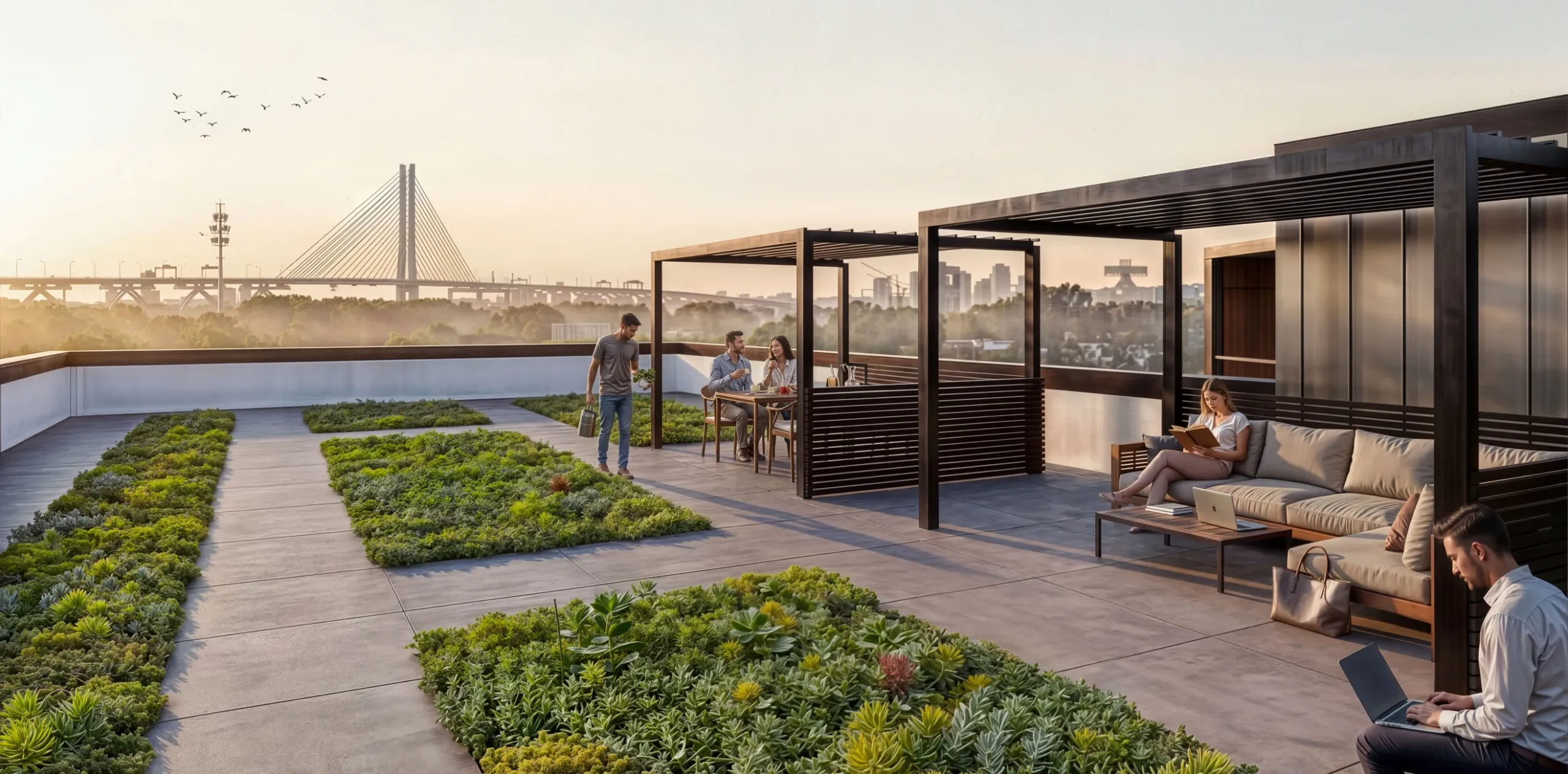 Espaces extérieurs aménagés